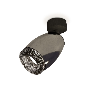 Комплект поворотного светильника Ambrella light XM1123002 DCH/SBK/BK черный хром/черный песок/тонированный MR16 GU5.3 (A2210, C1123, N7192)