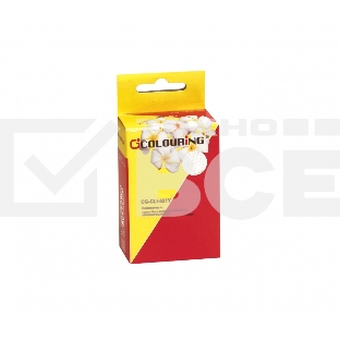 Картридж струйный Colouring CG-CLI-521Y желтый с чипом водный (9 мл) для Canon IP3600/IP4600/MP540/MP550/MP620/MP630/MP980