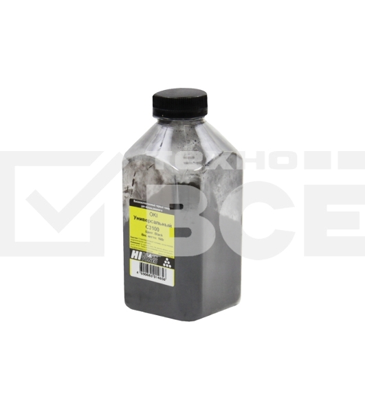 Тонер OKI Универсальный С3100 (Hi-Black) Bk, 160 г, банка