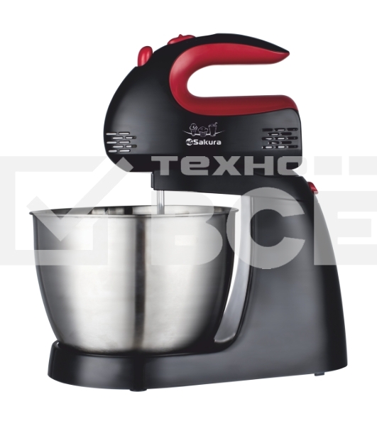 Миксер с чашей Sakura SA-6321CSB 400Вт 3,0л