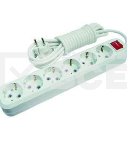 Удлинитель Makel MGP234 6гн 5 м с\з вкл.