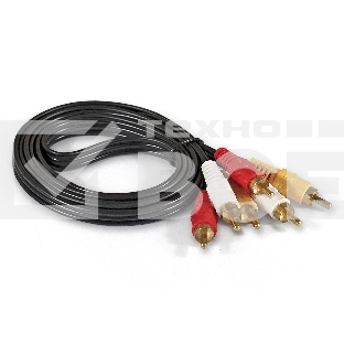 Кабель аудио Exegate EX284947RUS EX-CCV-539-1.5 (3xRCA M/3xRCA M, 1,5м)