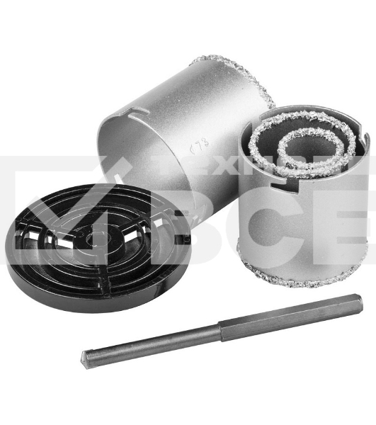 Набор коронок KRAFTOOL 3340_z01кольцевые с напылением из карбида вольфрама 4шт 33-53-67-73мм