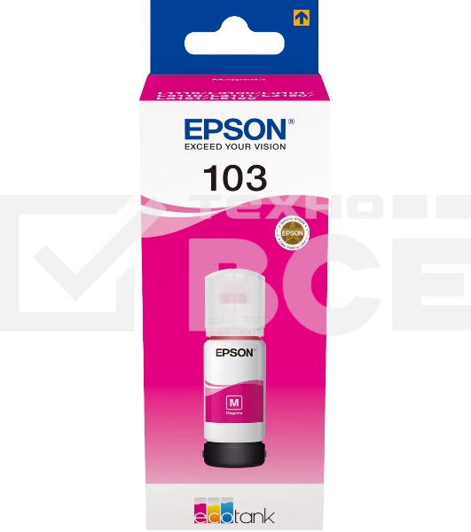 Чернила Epson 103M C13T00S34A пурпурный (65 мл) для Epson L3100/3110/3150