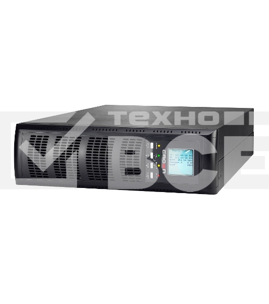 Источник бесперебойного питания CROWN On-Line CMUOA-300X-10K 10000VA/9000W, корпус металл, TOWER&RACK, 3U+3U, АКБ 16*12V/7AH, PF-0.9, AVR 110-300V, порт USB+RS-232, EPO, розетки - клемная колодка (Ph+N+GND), входной кабель 2,5 м, вентилятор охлаждения, ав