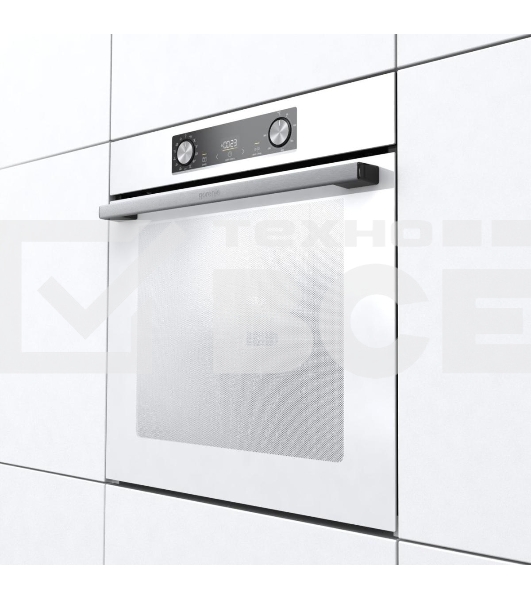 Встраиваемая электрическая духовка 60 см Gorenje Полезный объем: 77 л, Сенсорный программатор IconLED, Плавное открывание и закрывание дверцы, Решетка, Частично выдвижные телескопические направляющие на 1-м уровне, Дверца CompactDoor: 2 стекла + 1 термослой, Механический замок дверцы, Габаритные размеры (вхшхг): 59,5 59,5 56,4 см, Вес (брутто/нетто): 31/29 кг