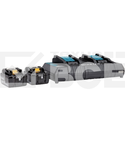 Аккумулятор+з\у Makita 191L75-3DC18RD-1шт+BL1850B-2шт,18В,5.0Ач,Li-ion,кор