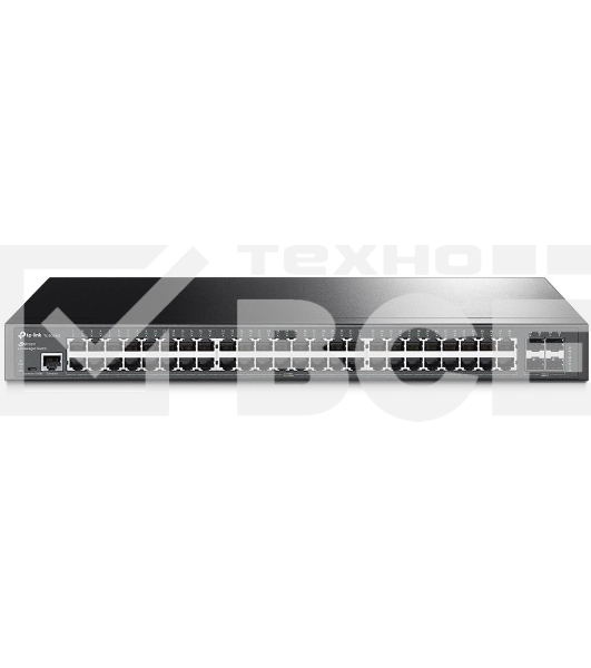 Коммутатор Jetstream 48-port gigabit L2+ managed switch with 4-gigabit uplink ports, 48 10/100/1000Mbps RJ-45 port, 4 1000Mbps SFP slots