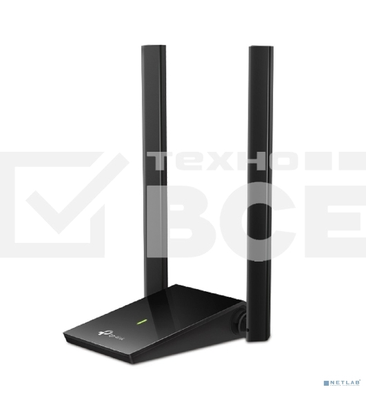 Адаптер TP-Link AC1300Mbps Dual-band High-Gain wireless USB adapter, 867Mbps at 5G and 400Mbps at 2.4G, two high gain antennas, USB 3.0, USB extension cable, support wave 2 MU-MIMO, full compatible with Windows and macOS.