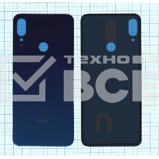 Задняя крышка для Xiaomi Redmi Note 7 Pro голубая