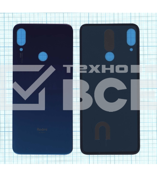 Задняя крышка для Xiaomi Redmi Note 7 Pro голубая