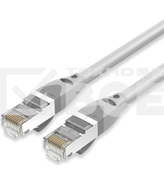 Патч-корд Vention прямой SFTP cat.6A, RJ45 - 0,3м. Серый