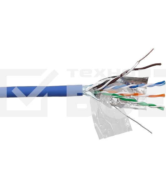 Кабель информационный Lanmaster LAN-5EFTP-LSZH-BL кат.5E F/UTP 4 пары 24AWG LSZH внутренний 305м синий