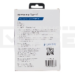 Картридер Type-C (2.0) Gembird FD2-MSD-2, 3в1: SD, TF (MicroSD), USB2.0, кабель 10см, белый, фото 1
