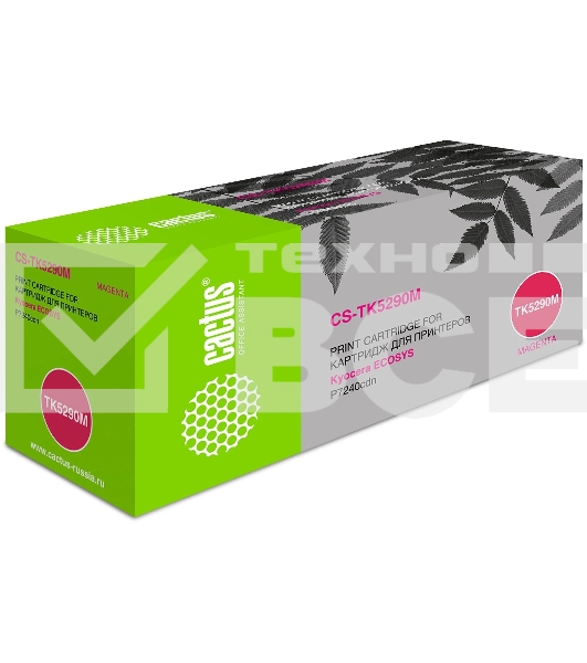 Картридж лазерный Cactus CS-TK5290M пурпурный (13000 стр.) для Kyocera ECOSYS P7240cdn