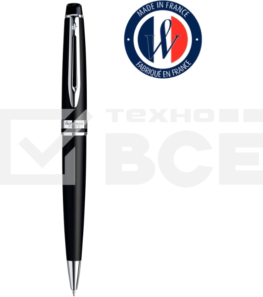 Ручка шариковая Waterman Expert 3 (CWS0951900) Muted Black CT M син. черн. подар.кор.