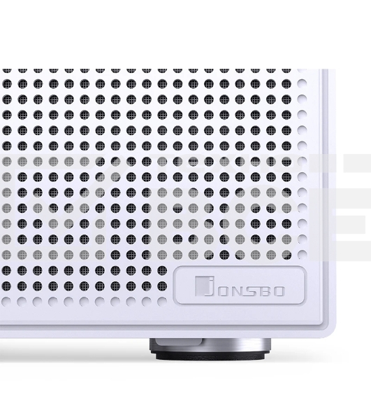 Корпус без блока питания JONSBO N4, Mini-Tower, 1x120mm, 1xUSB-A 3.0 + 1xUSB-C 3.2, SFX PSU Support, mATX, mITX White
