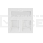 Вставка Rexant Mosaic 45x45, на 2 порта со шторкой, фото 1