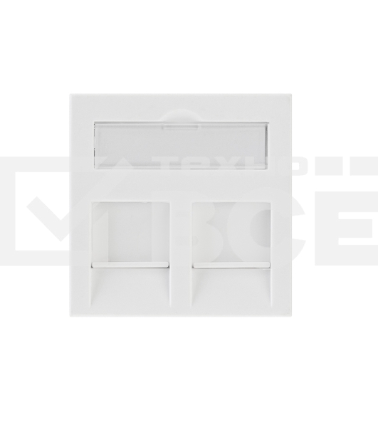 Вставка Rexant Mosaic 45x45, на 2 порта со шторкой