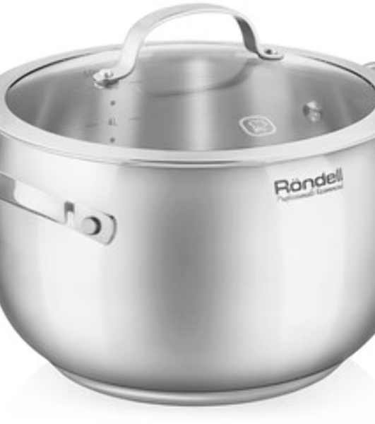 Кастрюля Rondell Calypso RDS-1672 5.8 л. d=22 см (с крышкой) сталь