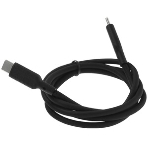 Кабель Qumo light series, USB-Type C, 1м, 5В, 1A, опл. PVC, кон. PVC, круглый, черный, фото3