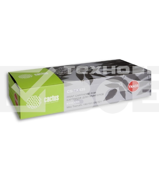 Картридж лазерный Cactus CS-TK435 черный (15000 стр.) для Kyocera Mita TASKalfa 180/181/220/221