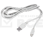 Кабель USB (шт. micro USB - шт. USB A) 3 метра, серый Rexant, фото2