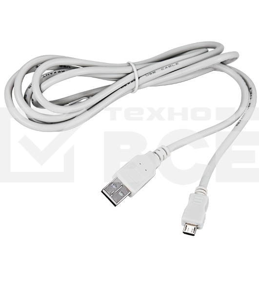 Кабель USB (шт. micro USB - шт. USB A) 3 метра, серый Rexant