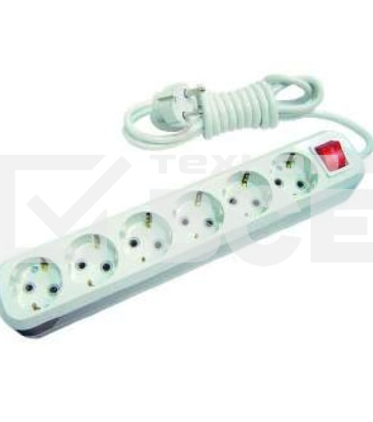 Удлинитель Makel MGP233 6гн 3 м с\з вкл.