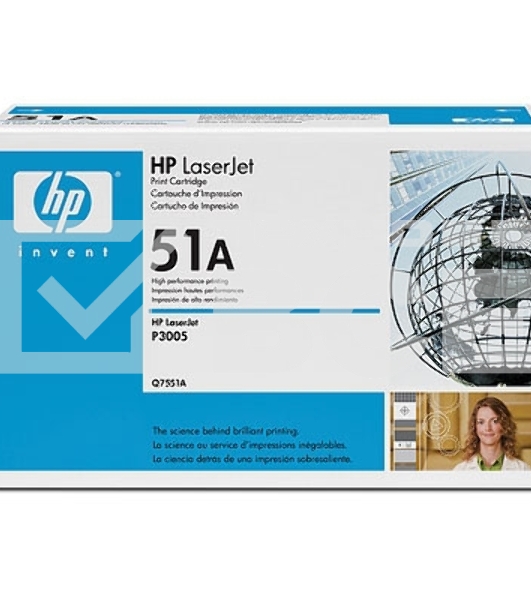 Картридж лазерный HP Q7551A черный для LJ P3005/M3035mfp/M3027mfp 6500 стр.