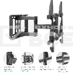 Кронштейн для телевизора Kromax GALACTIC-57 черный 32