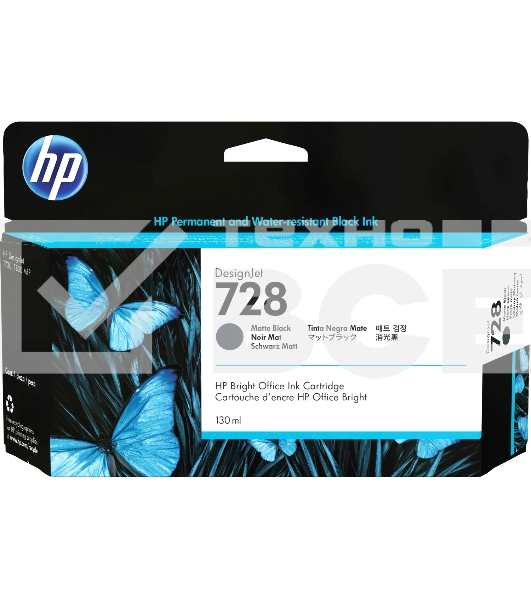 Картридж струйный Cartridge HP 728 для DJ Т730/Т830, черный матовый (130мл)