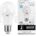 Лампа светодиодная LED Elementary A60 10Вт E27 6500К Gauss 23230, фото2