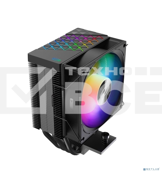 Кулер PCCooler R400 ARGB черный 92мм алюминий+медь 2200r[m 30db 4-pin 180W 133мм