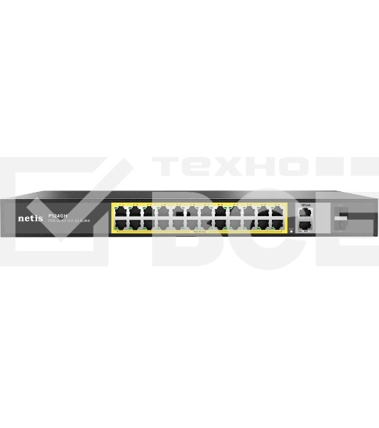 Коммутатор 24PORT 10/100M POE 4GE COMBO P124GH NETIS