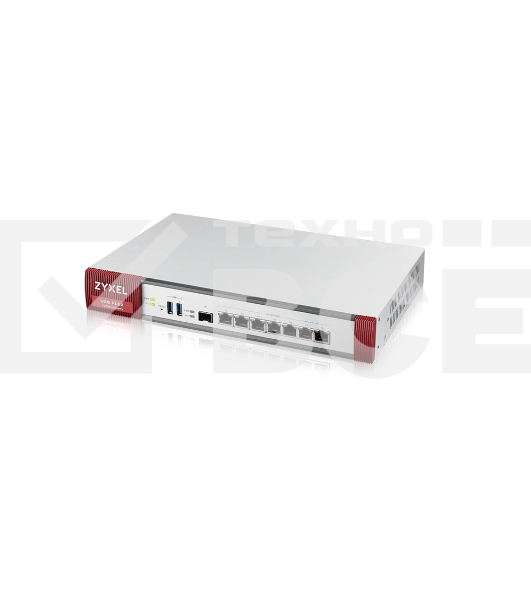 Межсетевой экран и Wi-Fi контроллер Zyxel USG FLEX 500 с подпиской Gold на 1 год (AS, AV, CF, IDP/DPI, Sandboxing, SecuReporter, Secure Wi-Fi, 72 AP), Rack, 7 конфигурируемых (LAN/WAN) портов GE, 1xSF