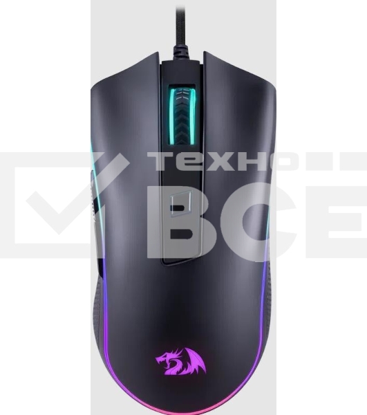 Мышь проводная Redragon Cypher 72075, черный, 12800 dpi, USB, кнопки - 7