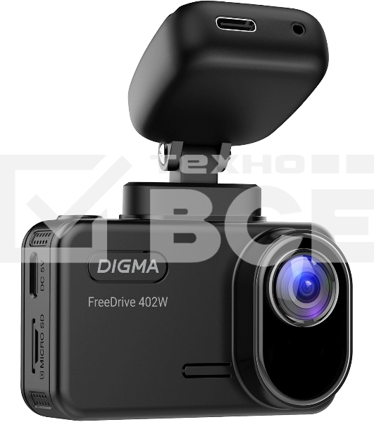 Видеорегистратор Digma FreeDrive 402W черный 8Mpix 2160x3840 170гр. SA 223
