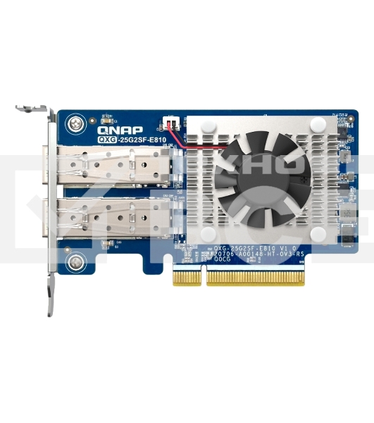 Сетевая карта/ QNAP QXG-25G2SF-E810 Dual Port 25Gbps/10Gbps SFP28 PCIe Gen4 x8