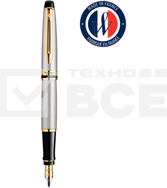 Ручка перьевая Waterman Expert 3 (CWS0951940) Stainless Steel GT F сталь подар.кор.