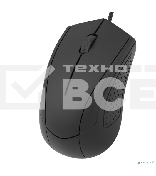 Мышь проводная CBR CM 109 черный, 1000 dpi, USB, кнопки - 3
