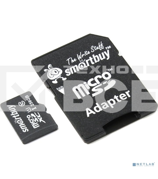 Флеш карта Micro SecureDigital 256Gb Smart buy SB256GbSDCL10-01 Micro SDHC Class 10, UHS-1, SD adapter