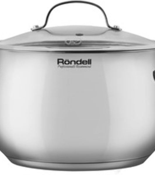 Кастрюля Rondell Calypso RDS-1672 5.8 л. d=22 см (с крышкой) сталь