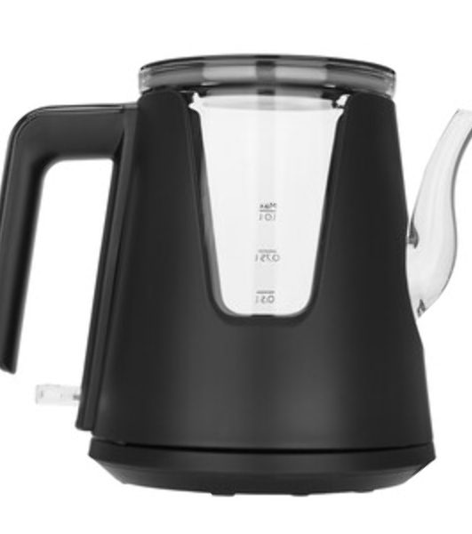 Чайник электрический BQ KT0046DW черный, 2200 Вт, 1л