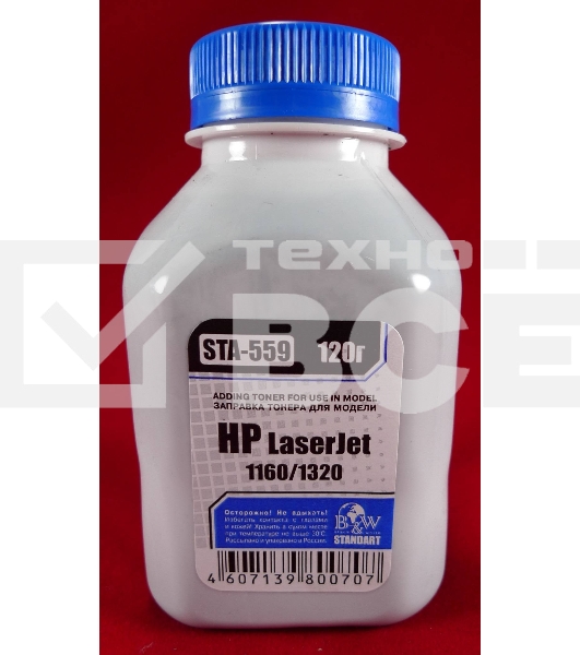 Тонер HP LJ 1160/1320 (фл.120г.) B&W Standart фас России