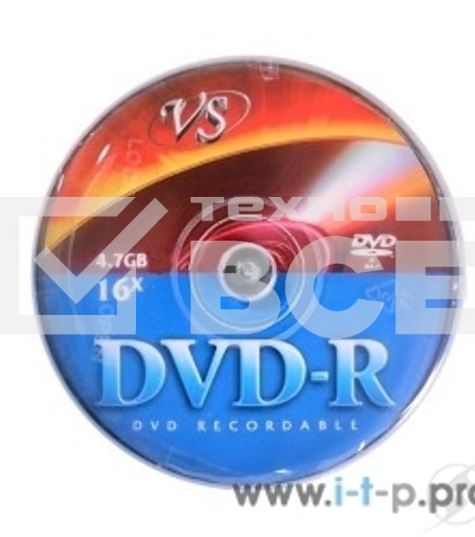 Диск DVD-R VS (PERFEO) 4.7Gb, 16x, Сake Box 50шт.