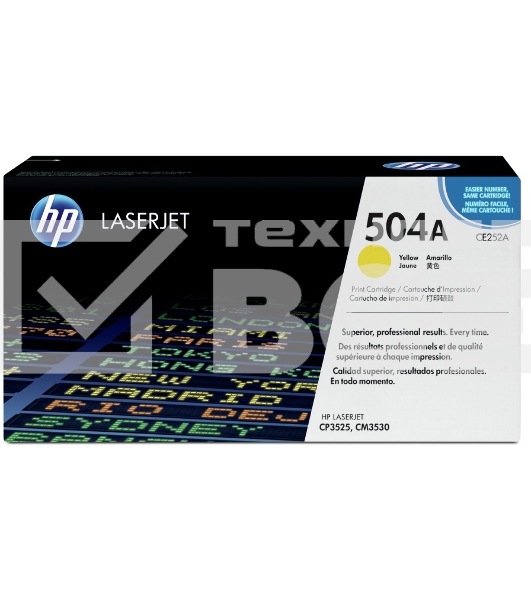 Картридж лазерный HP CE252A желтый для CLJ CM3530/CP3525 7000стр.
