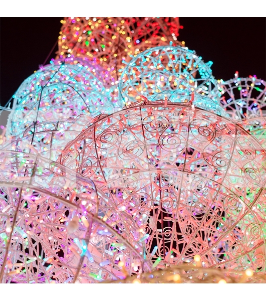 Гирлянда Нить 10м, 100 LED, цвет: RGB. свечение с динамикой  (при использовании контроллера), 230 В