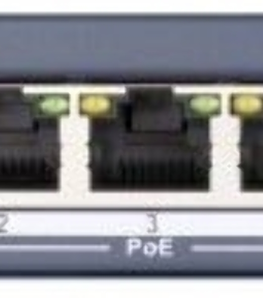 Коммутатор Hikvision DS-3E0505HP-E, 5×1 Гбит/с (4×PoE/Hi-PoE), неуправляемый