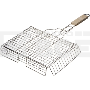 Решетка-гриль GRINDA 'BARBECUE', объемная, нержавеющая сталь, 340х260мм 424732